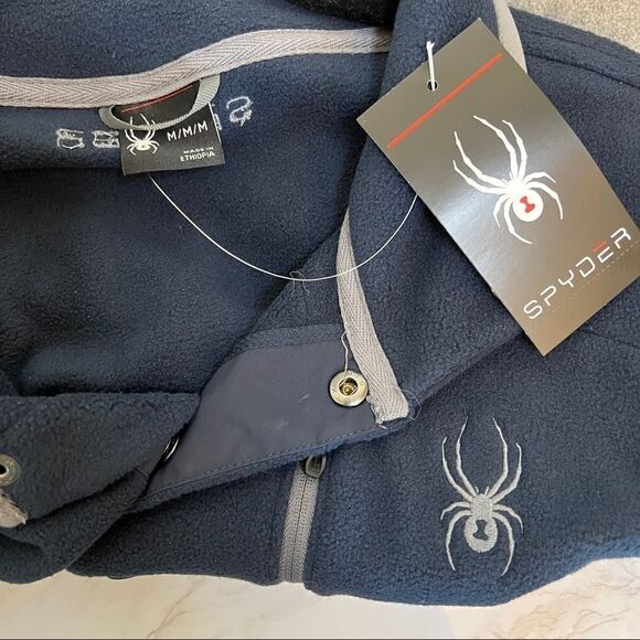 Spyder Two Tone Performance Fleece 4 snap Size M NWT - Picture 4 of 10